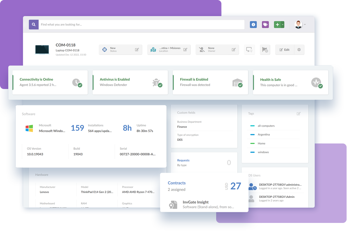 herramientas de gestion it invgate insight ssa consulting