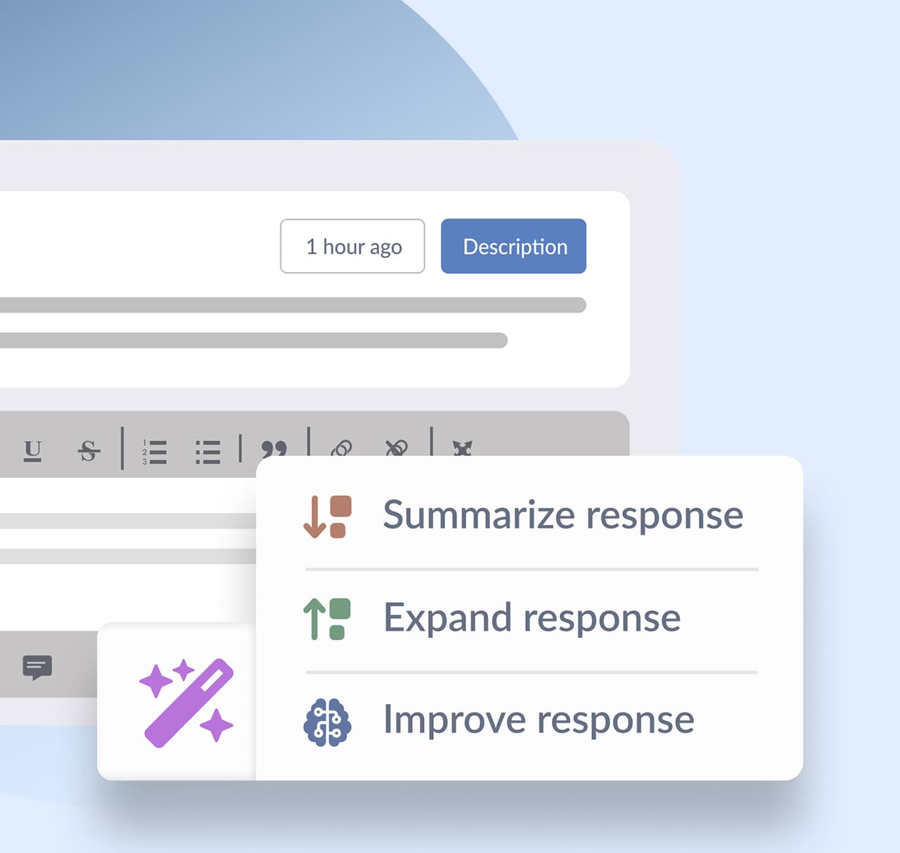 respuestas mejoradas con IA invgate service desk ssa consulting